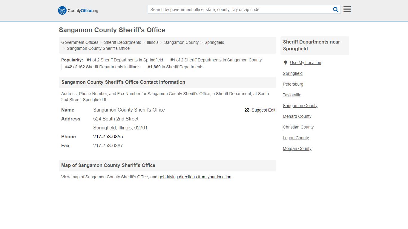 Sangamon County Sheriff's Office
