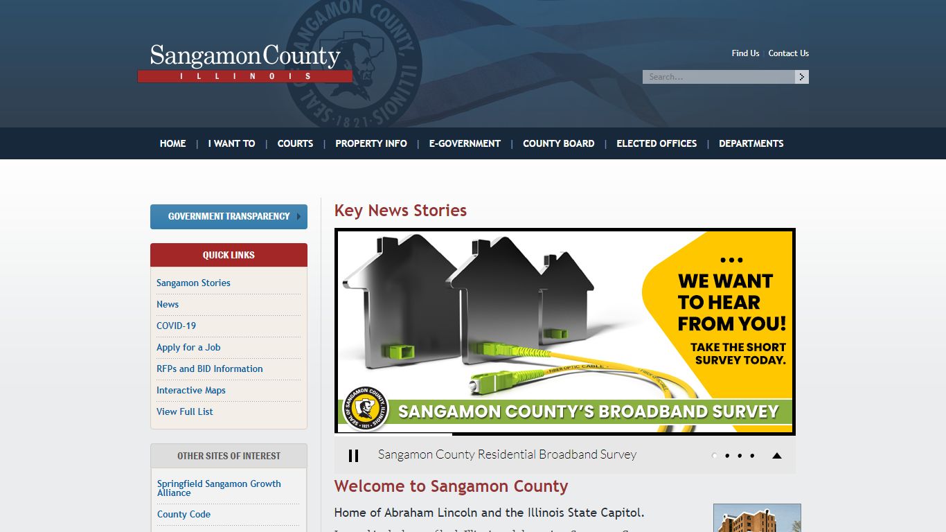 Sangamon County Springfield Illinois | Government Departments, and ...
